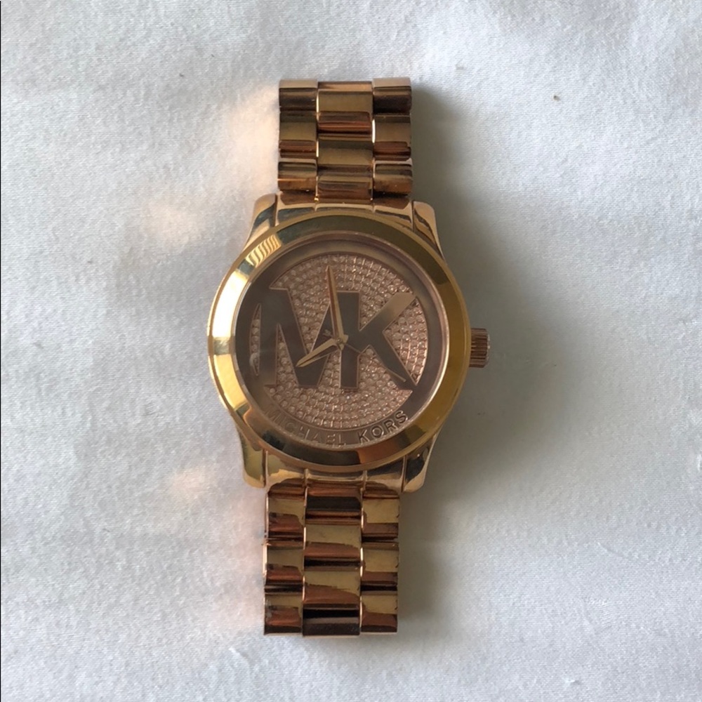 Rose gold Michael Kors watch